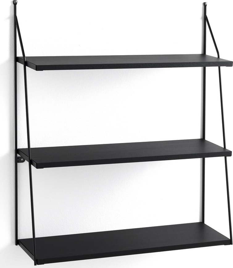 3patrový černý nástěnný regál Tomasucci Fast Tomasucci