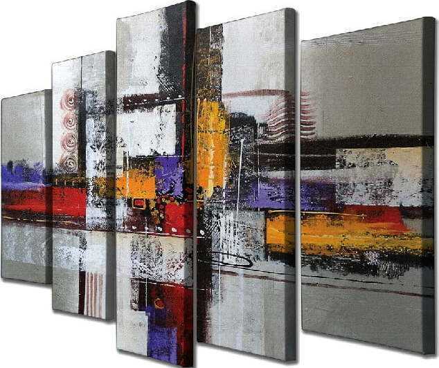 5dílný nástěnný obraz na plátně Abstract VeGA