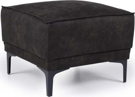 Antracitově šedá podnožka z imitace kůže Scandic Copenhagen Scandic