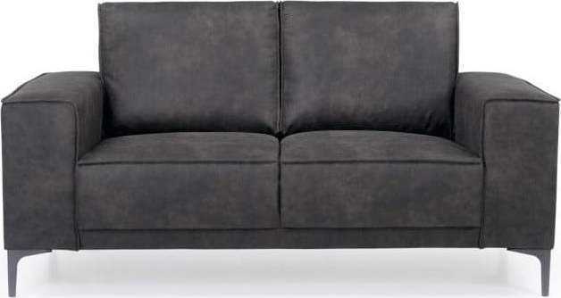 Antracitově šedá pohovka z imitace kůže Scandic Copenhagen