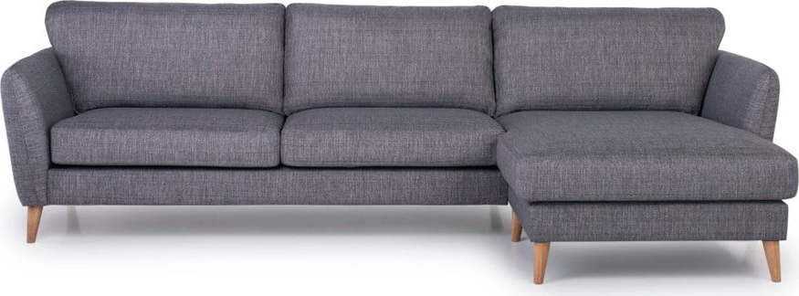 Antracitově šedá rohová pohovka Scandic Oslo