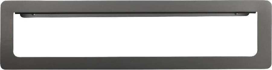 Antracitově šedý nástěnný věšák s poličkou na ručníky Wenko Montella