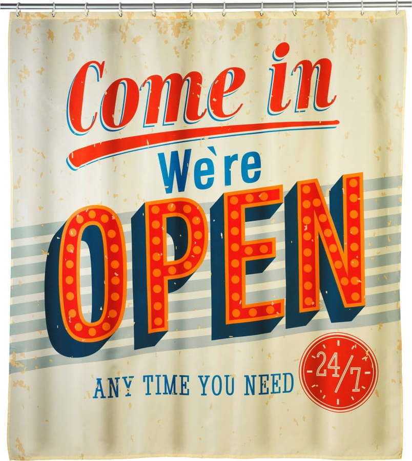 Barevný sprchový závěs Wenko Open