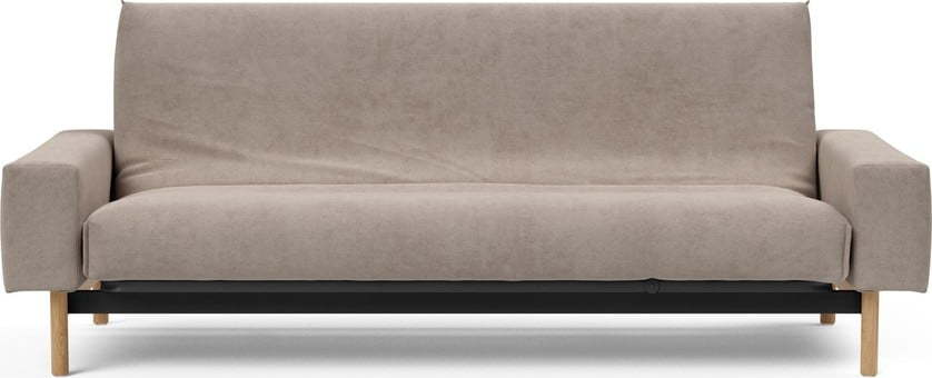 Béžová manšestrová rozkládací pohovka Innovation Mimer Innovation