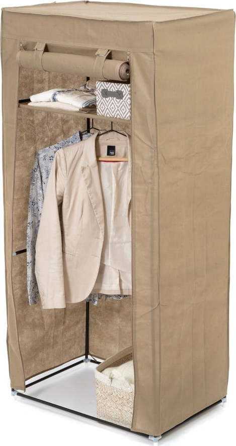 Béžová textilní šatní skříň Compactor Wardrobe