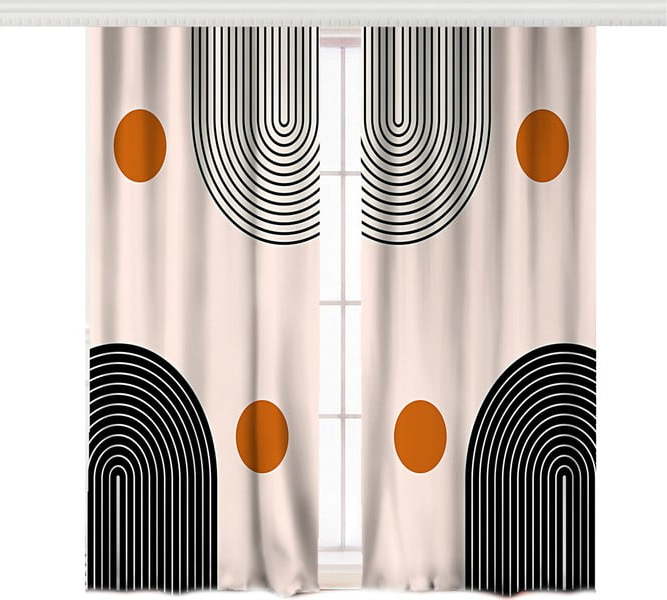 Béžové závěsy v sadě 2 ks - Mila Home Mila Home