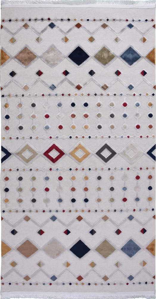 Béžový běhoun s příměsí bavlny Vitaus Milas