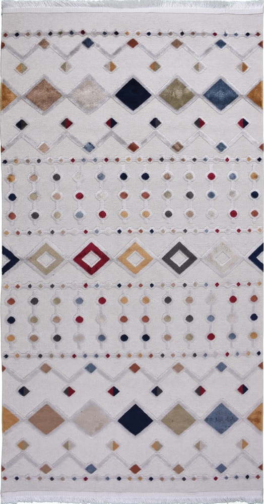 Béžový koberec s příměsí bavlny Vitaus Milas