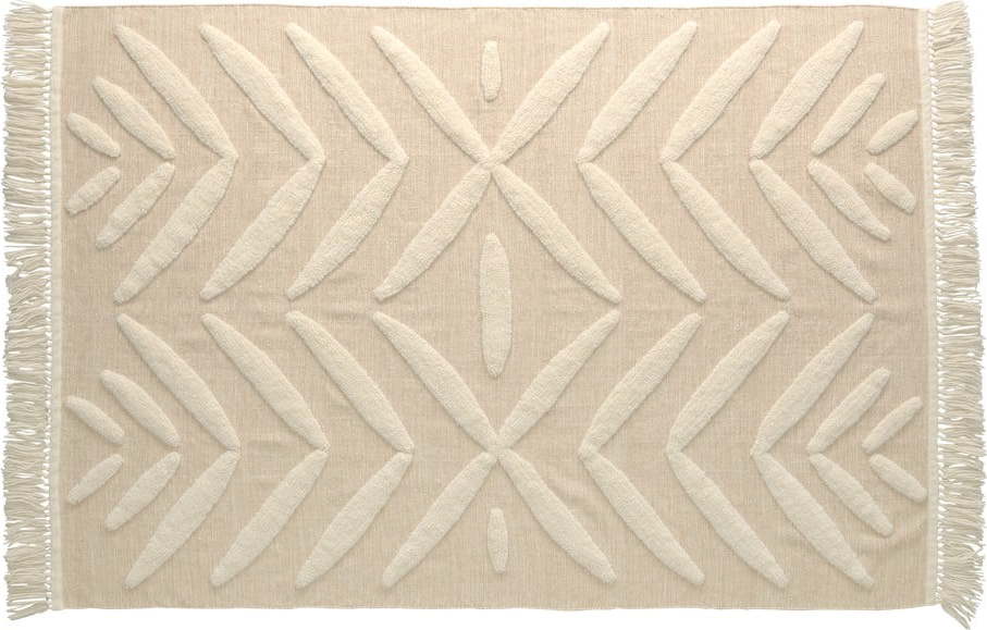 Béžový koberec z vlny Kave Home Dethra