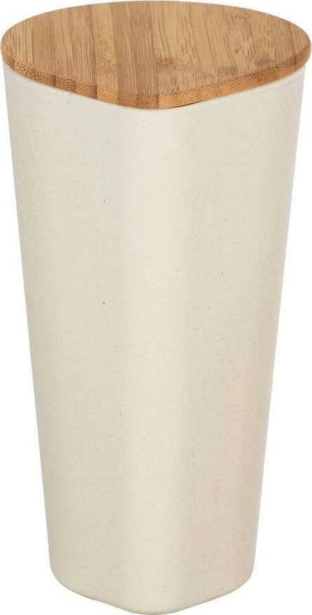 Béžový úložný box s bambusovým víkem Wenko Derry