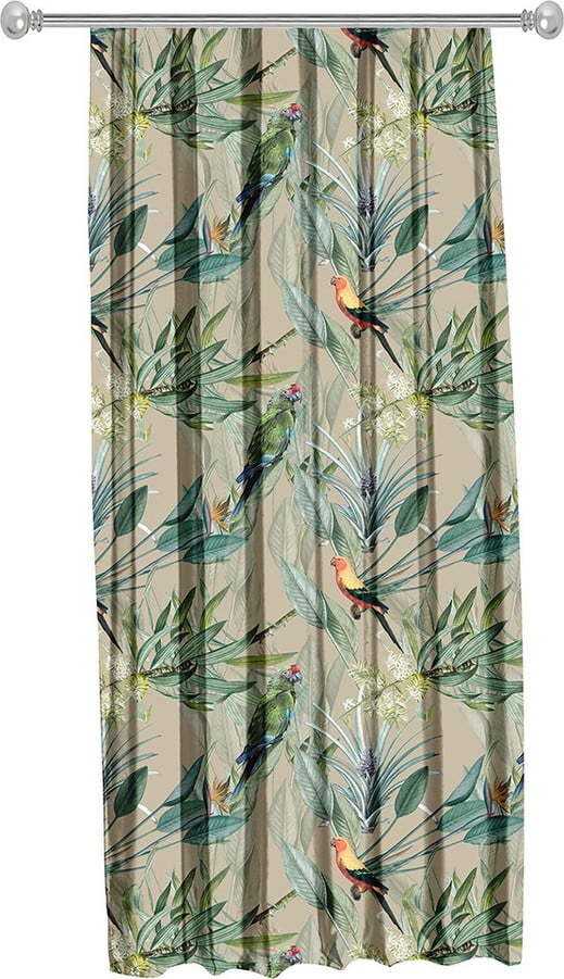 Béžový závěs Mike & Co. NEW YORK Jungle Birds