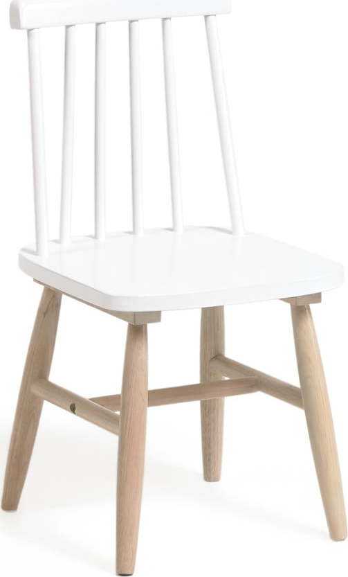 Bílá dětská židle z kaučukového dřeva Kave Home Kristie Kave Home