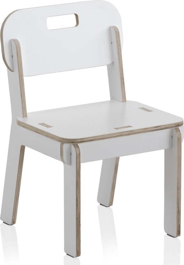 Bílá dětská židle z překližky Geese Piper Geese