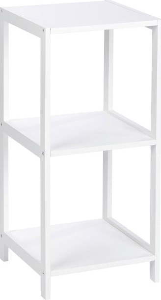 Bílá dřevěná třípatrová police Wenko Oslo WENKO