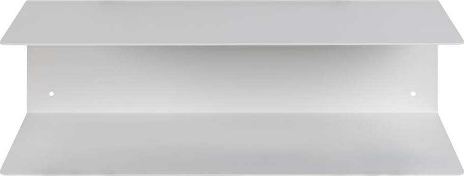 Bílá dvojitá nástěnná police z kovu Actona Joliet