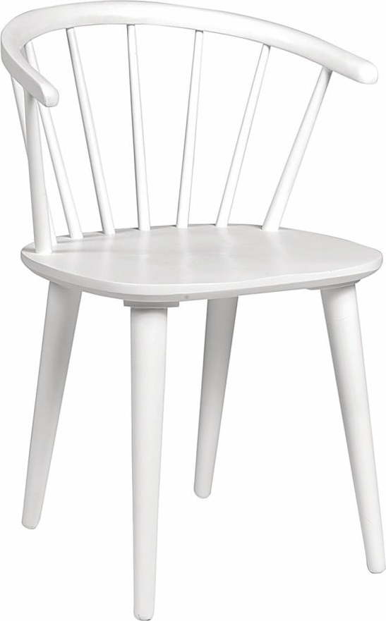 Bílá jídelní židle ze dřeva kaučukovníku Rowico Carmen Rowico