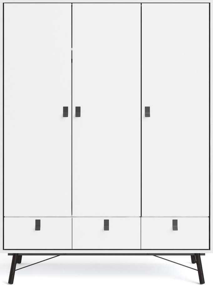 Bílá šatní skříň Tvilum Ry Tvilum