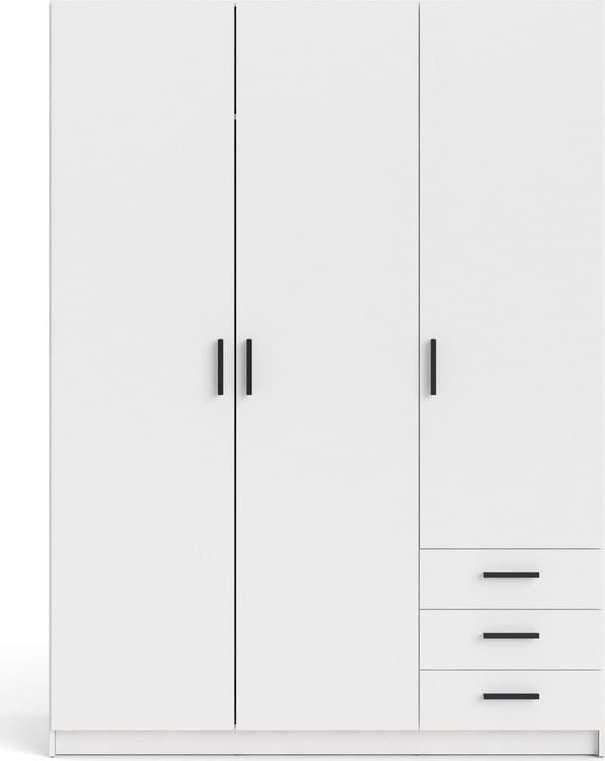Bílá šatní skříň Tvilum Sprint