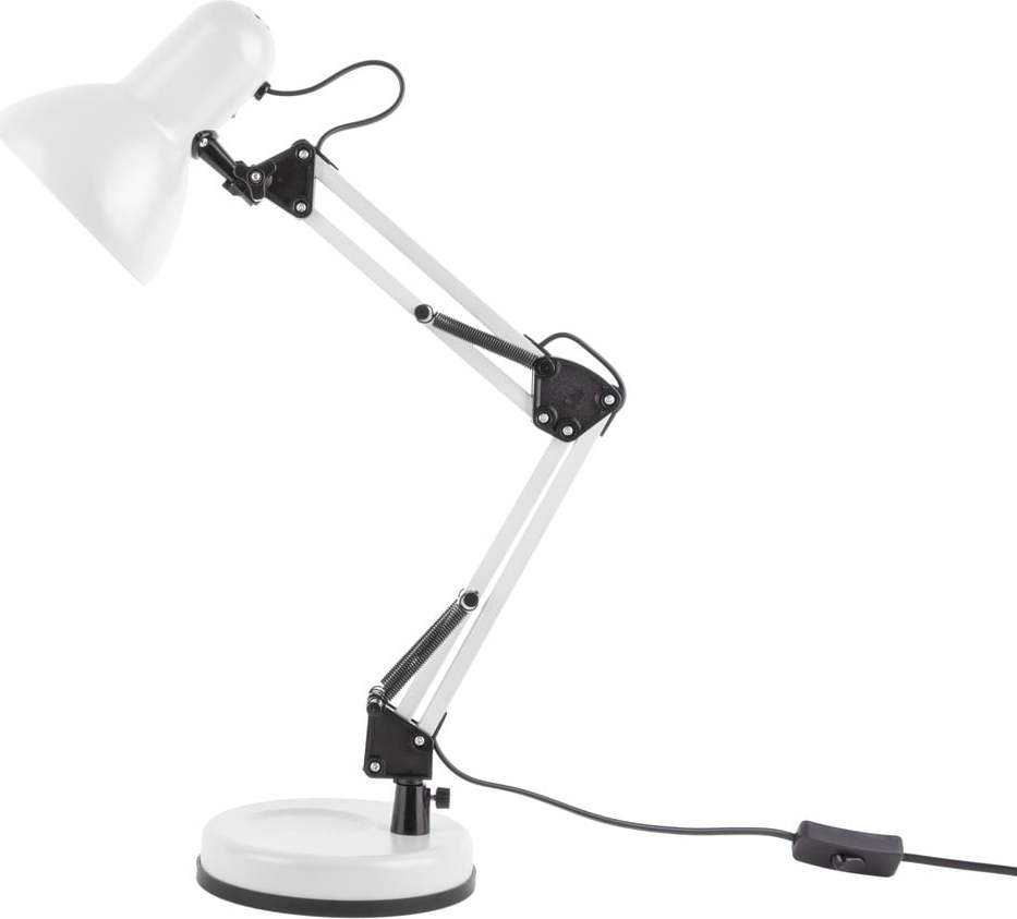 Bílá stolní lampa s černými detaily Leitmotiv Hobby