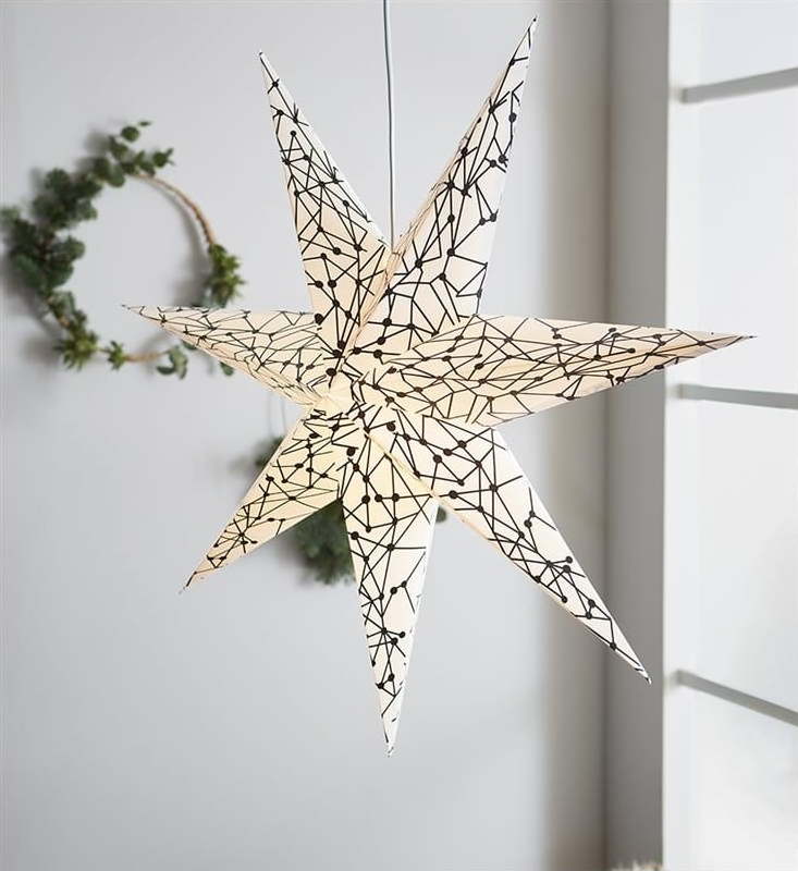 Bílá světelná dekorace Markslöjd Karla