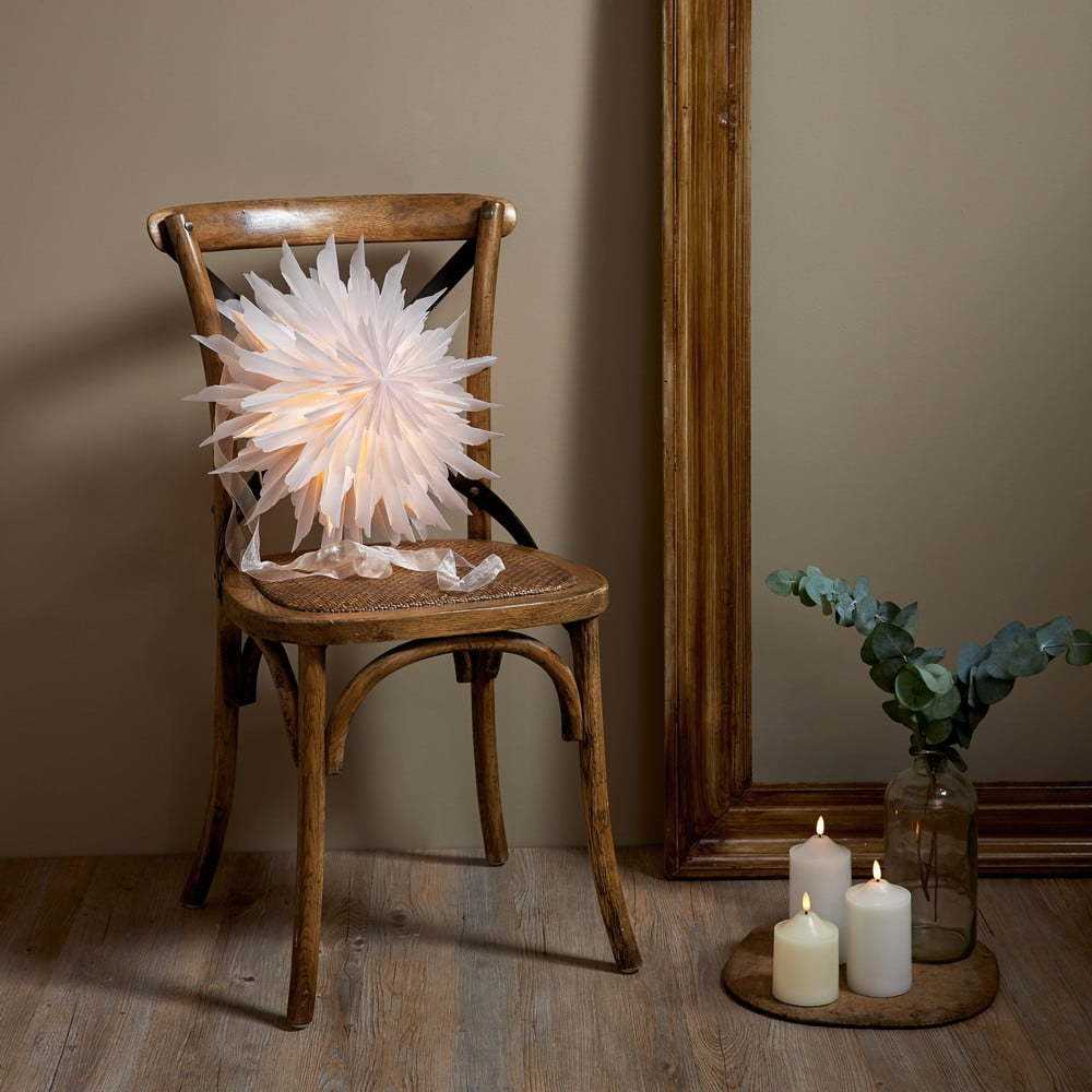 Bílá vánoční světelná dekorace ø 40 cm Dis - Star Trading Star Trading