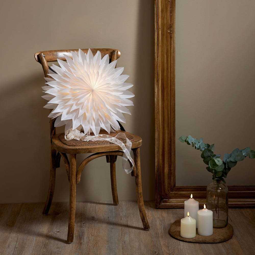 Bílá vánoční světelná dekorace ø 50 cm Dis - Star Trading Star Trading