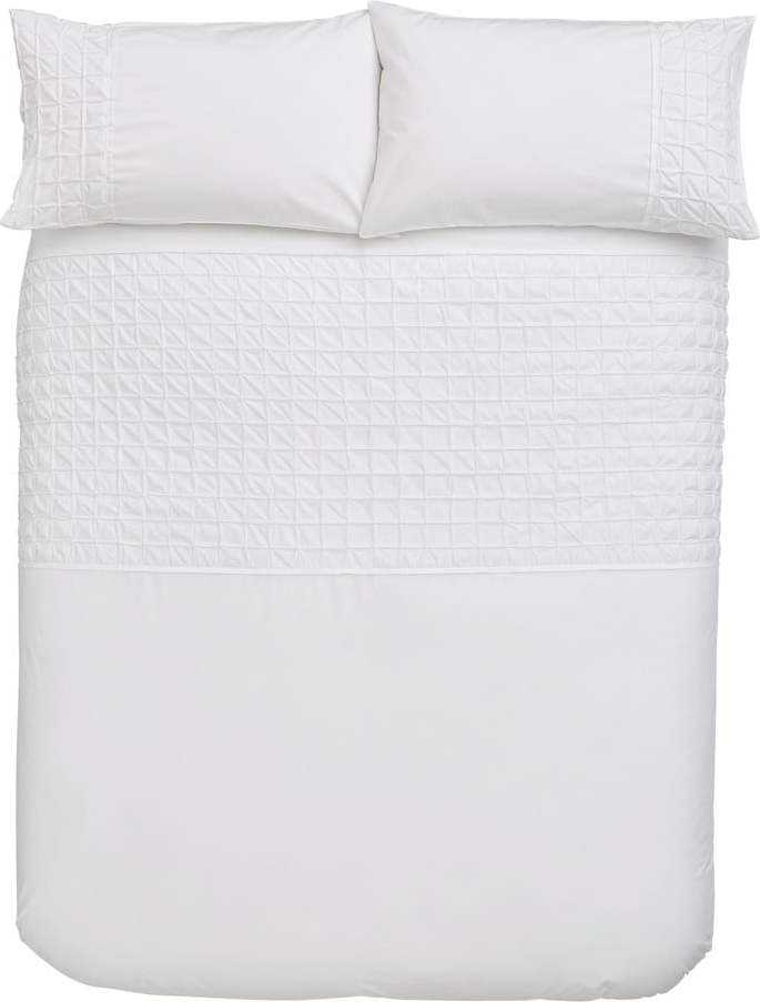 Bílé bavlněné povlečení Bianca Origami