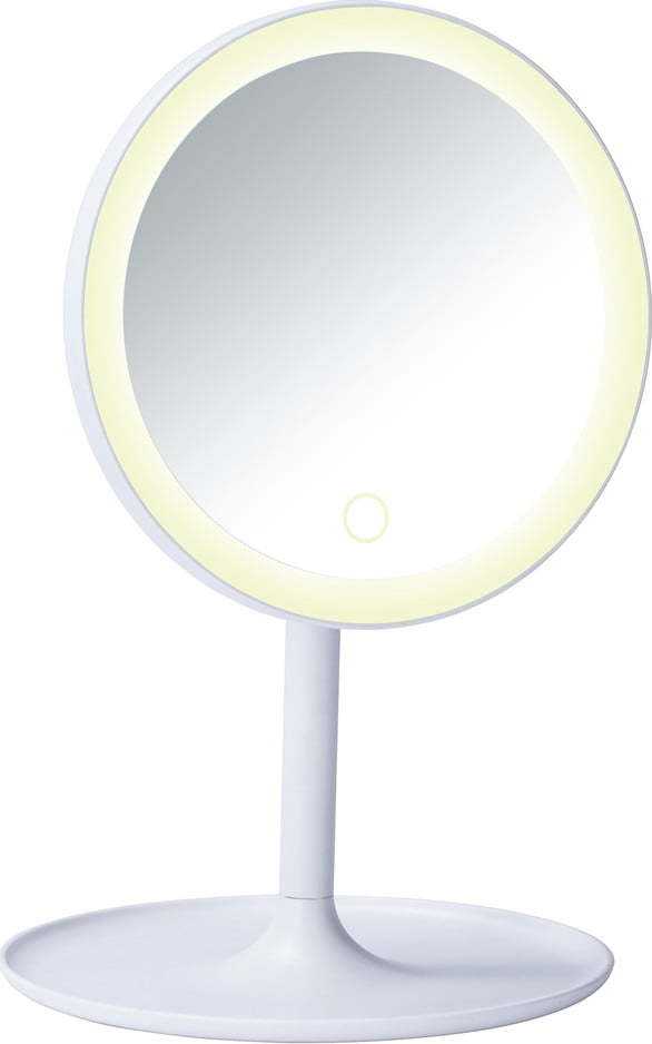 Bílé kosmetické zrcadlo s LED podsvícením Wenko Turro WENKO