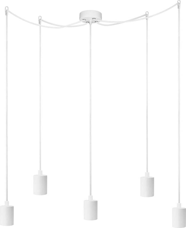 Bílé pětiramenné závěsné svítidlo Bulb Attack Cero Basic Bulb Attack