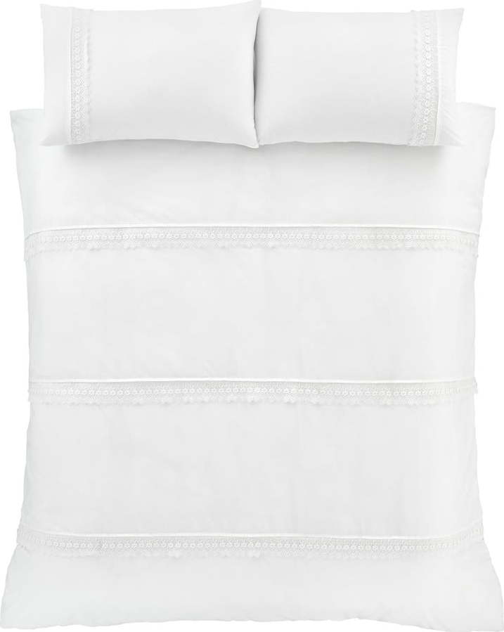 Bílé povlečení Catherine Lansfield Delicate Lace
