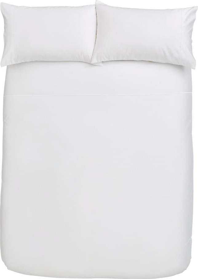 Bílé povlečení z bavlněného saténu Bianca Luxury