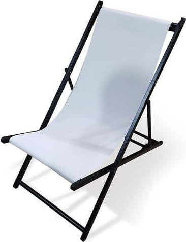 Bílé skládací zahradní lehátko Bonami Essentials Deck