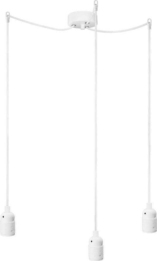 Bílé tříramenné závěsné svítidlo Bulb Attack Uno Bulb Attack