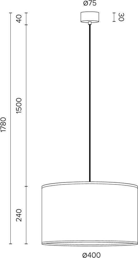 Bílé závěsné svítidlo Sotto Luce Mika