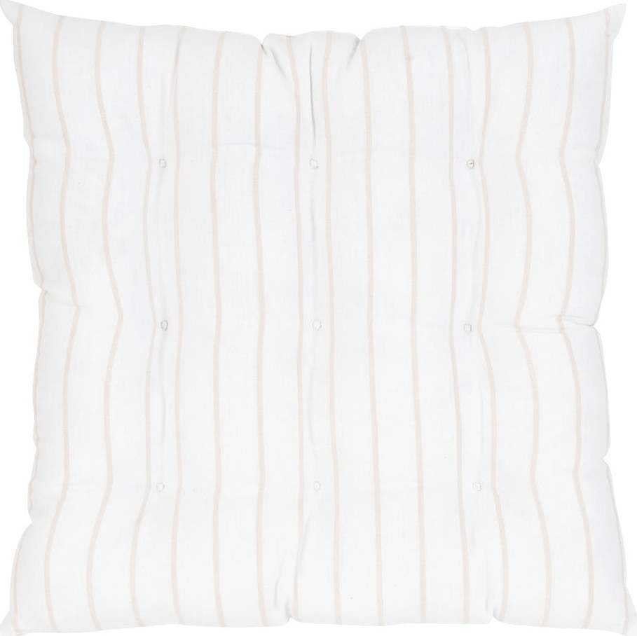 Bílo-béžový bavlněný podsedák Westwing Collection Ludmilla Westwing Collection