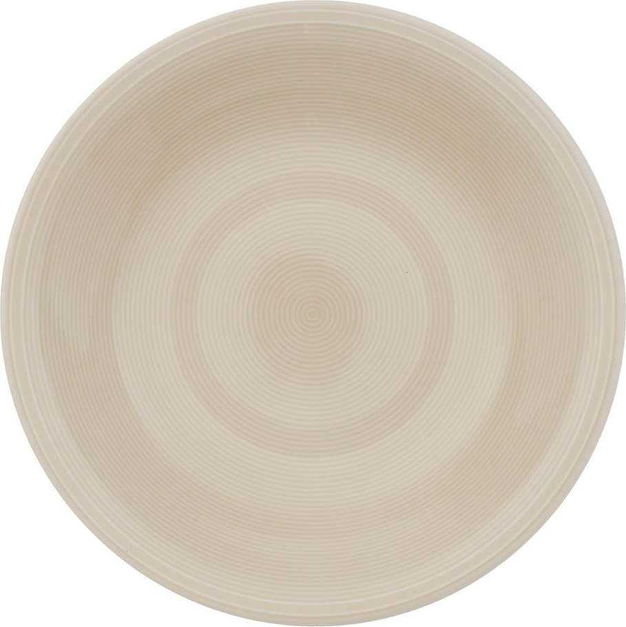 Bílo-béžový porcelánový hluboký talíř Villeroy & Boch Like Color Loop