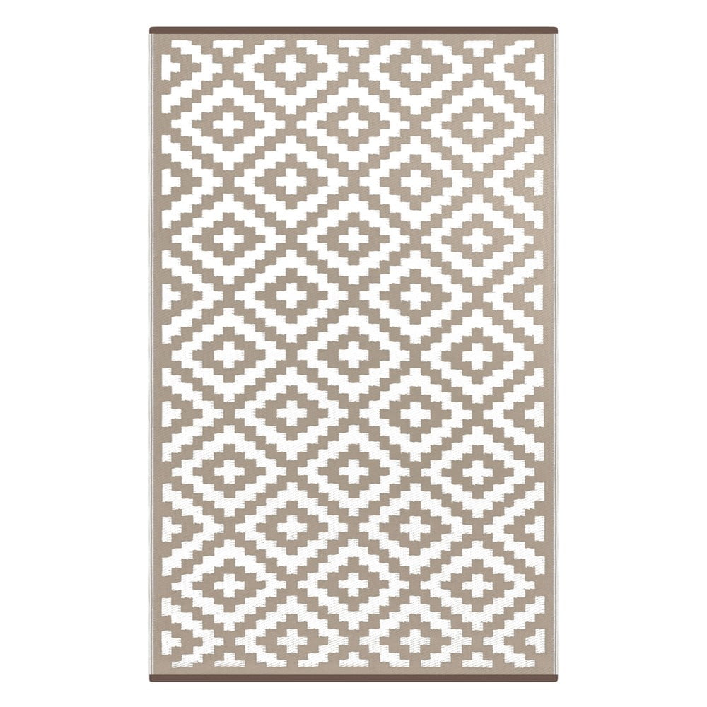 Bílo-béžový venkovní koberec Green Decore Nirvana