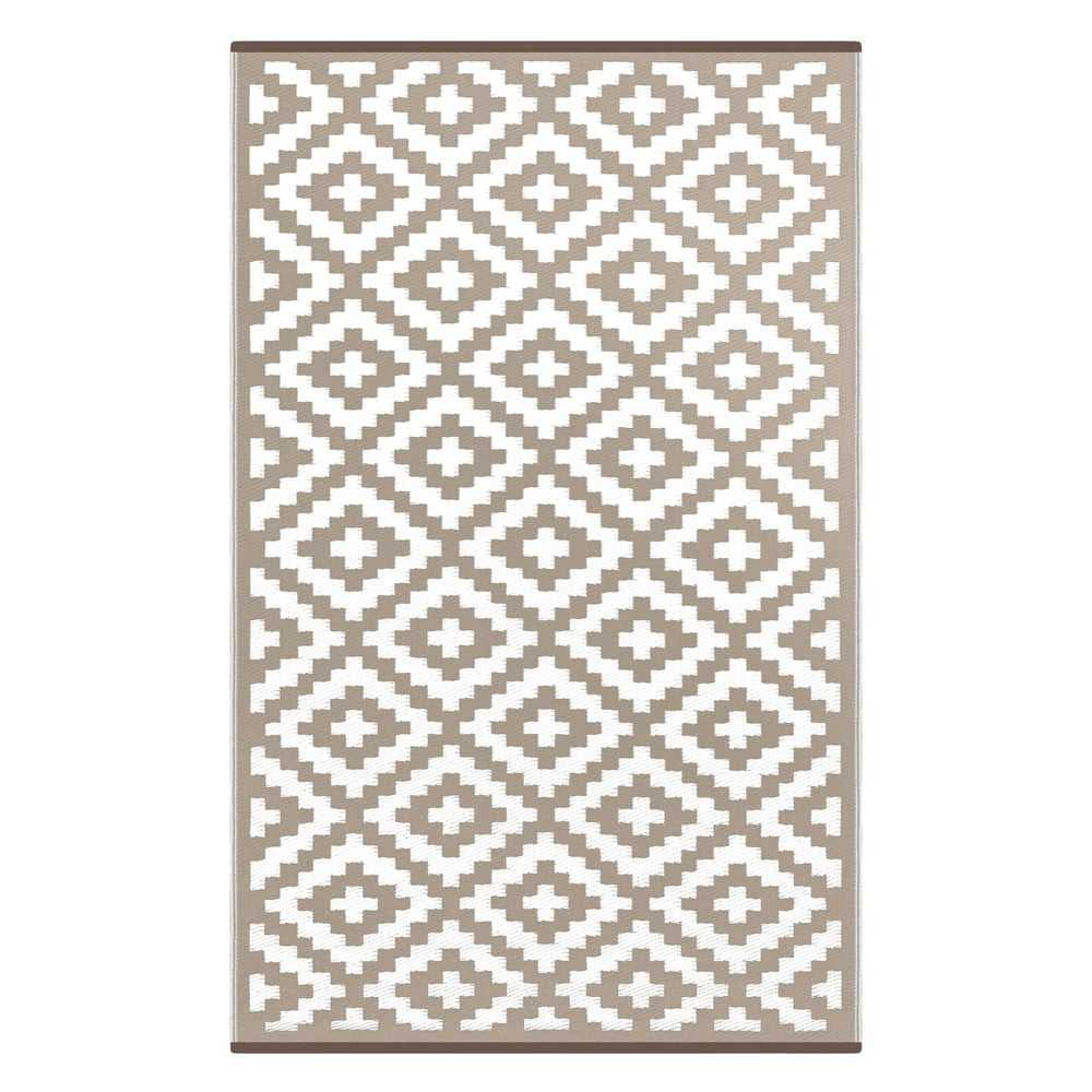 Bílo-béžový venkovní koberec Green Decore Nirvana