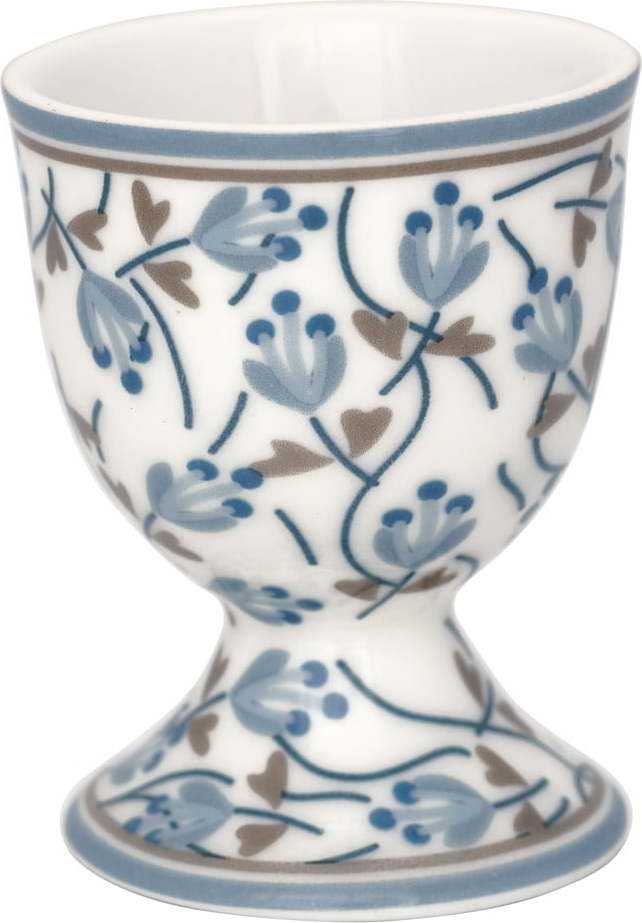 Bílo-modrý kameninový stojan na vajíčko Green Gate Addison Green Gate