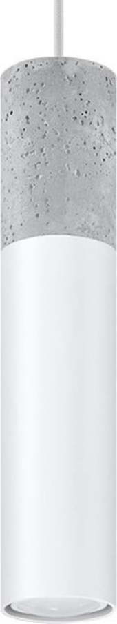 Bílo-šedé závěsné svítidlo Nice Lamps Edo Nice Lamps