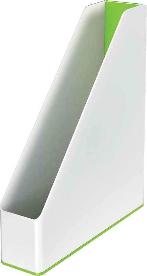 Bílo-zelený stojan na časopisy Leitz WOW Leitz