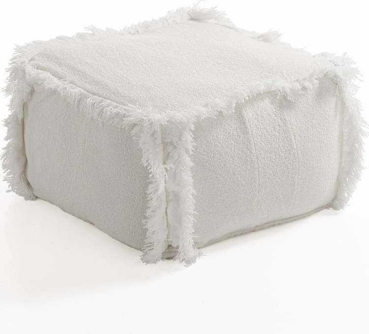 Bílý bavlněný sedací puf Tomasucci Koko Tomasucci