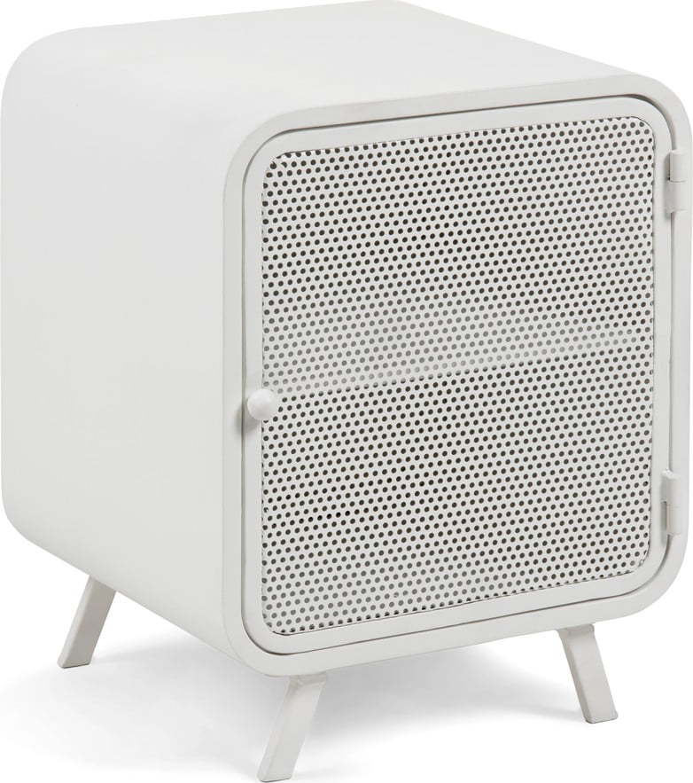 Bílý kovový noční stolek Kave Home Wyatt