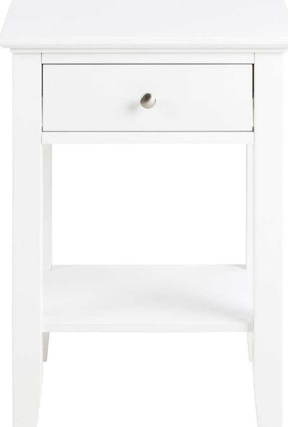 Bílý noční stolek s 1 šuplíkem Actona Linnea Actona