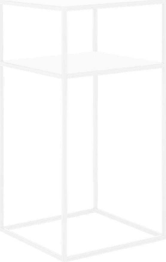 Bílý odkládací patrový stolek Custom Form Tensio