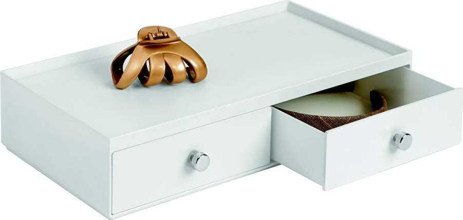 Bílý organizér se dvěma zásuvkami InterDesign Drawer iDesign