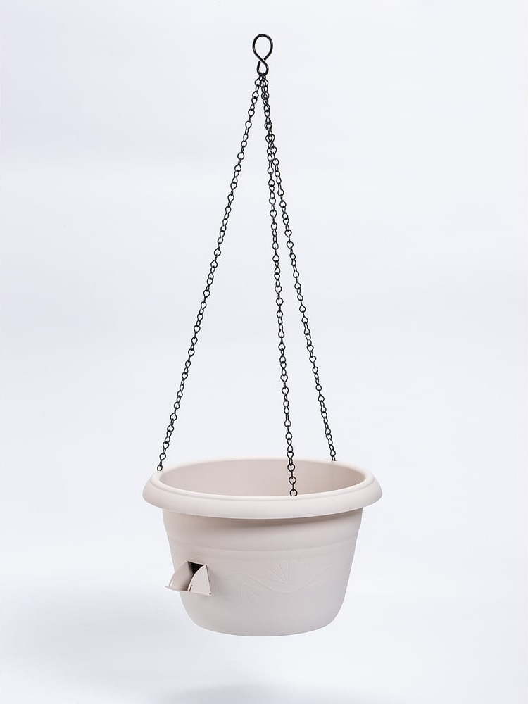 Bílý závěsný samozavlažovací květináč Plastia Siesta