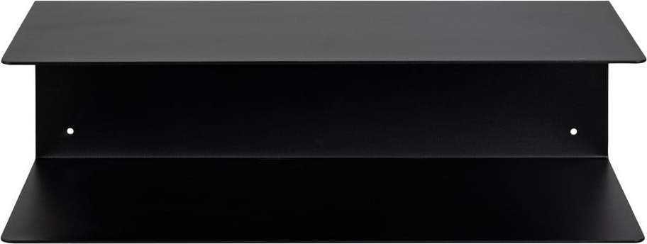 Černá dvojitá nástěnná police z kovu Actona Joliet