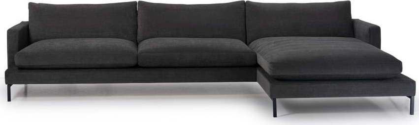 Černá rohová pohovka Scandic Leken