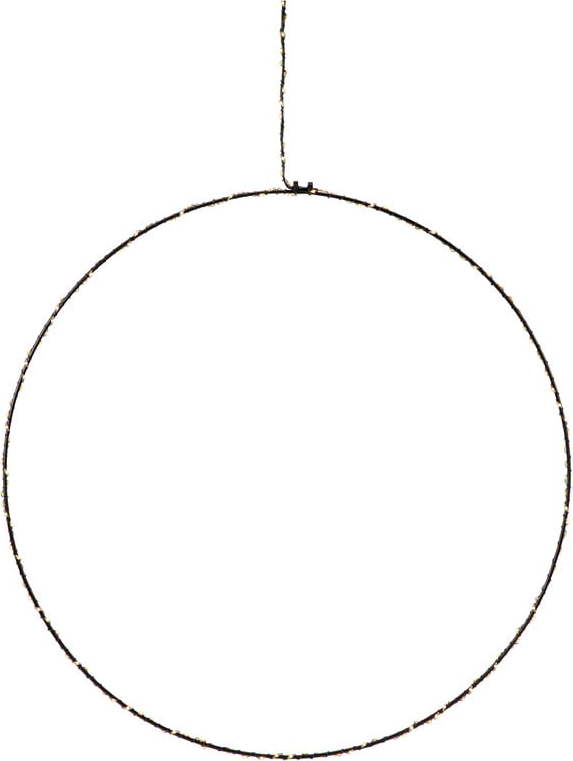 Černá vánoční závěsná světelná dekorace Markslöjd Alpha Circle